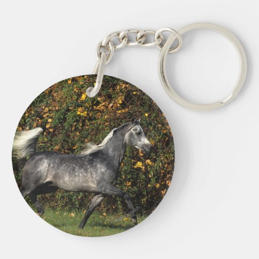 Arabieren die lopen: herfst sleutelhanger (Achterkant)