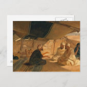 Arabieren in de woestijn, 1871 briefkaart (Voorkant / Achterkant)