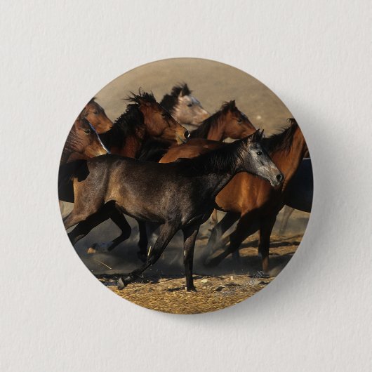 Arabieren in de woestijn ronde button 5,7 cm (Voorkant)