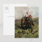 Arabieren met een Valk Briefkaart (Voorkant / Achterkant)