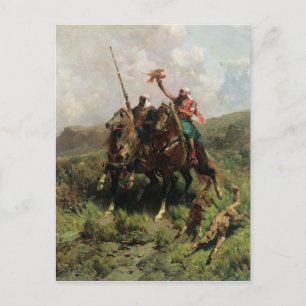 Arabieren met een Valk Briefkaart