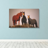 Arabieren op zonsondergang canvas afdruk (Insitu (Houten vloer))