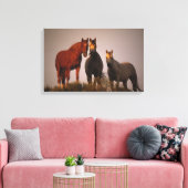 Arabieren op zonsondergang canvas afdruk (Insitu (Woonkamer))