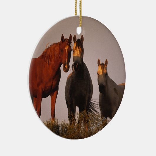 Arabieren op zonsondergang keramisch ornament (Rechts)