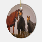 Arabieren op zonsondergang keramisch ornament (Links)