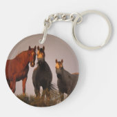 Arabieren op zonsondergang sleutelhanger (Achterkant)