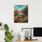 Arabieren Skirmishing - Eugène Boudin Fine Art Poster (Thuiskantoor)