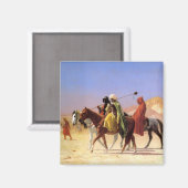 "Arabieren steken de woestijn over", door Jean Leo Magneet (Voorkant / Achterkant)