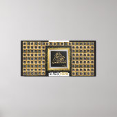 Arabisch -99 namen van Allah Canvas Afdruk (Voorkant)