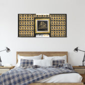 Arabisch -99 namen van Allah Canvas Afdruk (Insitu (Slaapkamer))