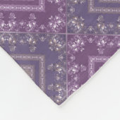 Arabisch abstract decoratief oosterse sierbarok fleece deken (Hoek)