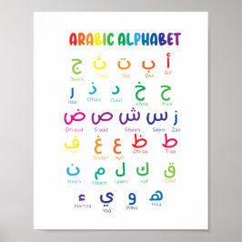 Arabisch alfabet, Arabische letters, homeschool Poster