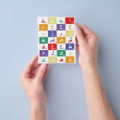 Arabisch alfabet Letters voor kinderen Flyer (Hand)