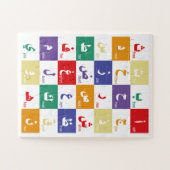 Arabisch alfabet Letters voor kinderen Flyer Legpuzzel (Horizontaal)