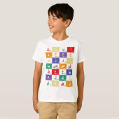Arabisch alfabet Letters voor kinderen T-shirt (Voorkant volledig)