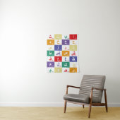 Arabisch alfabet Letters voor kinderen Wandkleed (In situ)