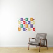 Arabisch alfabet Letters voor kinderen Wandkleed (In Situ (horizontaal))