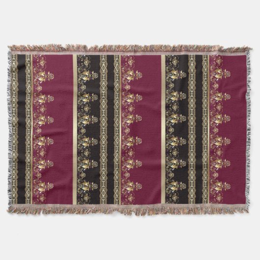 Arabisch antiek decoratief oosterse sierbarok deken (Voorkant)