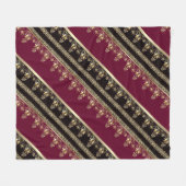 Arabisch antiek decoratief oosterse sierbarok fleece deken (Voorkant (Horizontaal))