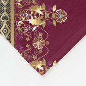 Arabisch antiek decoratief oosterse sierbarok fleece deken (Hoek)