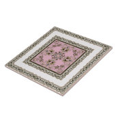 Arabisch antiek decoratief oosterse sierbarok tegeltje (Zijkant)