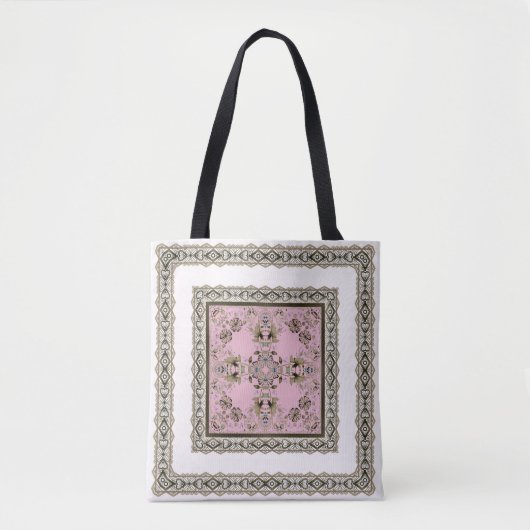 Arabisch antiek decoratief oosterse sierbarok tote bag (Voorkant)