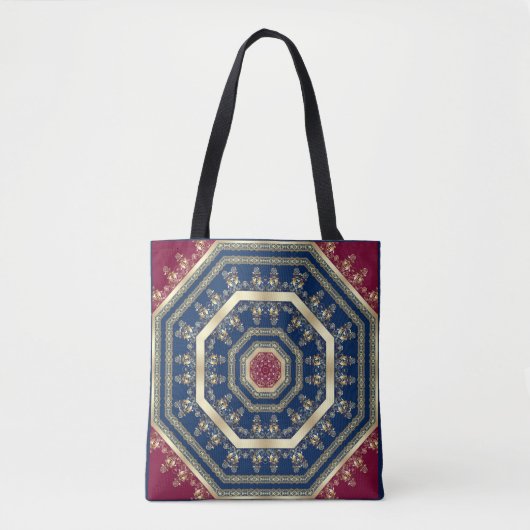 Arabisch antiek decoratief oosterse sierbarok tote bag (Voorkant)