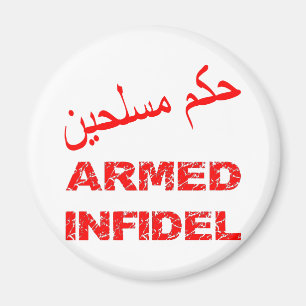 Arabisch Armed Infidel Magneet