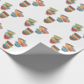 Arabisch beker- ف- ه-, ا-, ن-, ج-, ن-, ق-, و-, ة-, cadeaupapier (Hoek)