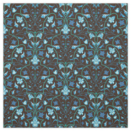 Arabisch blauw patroon stof