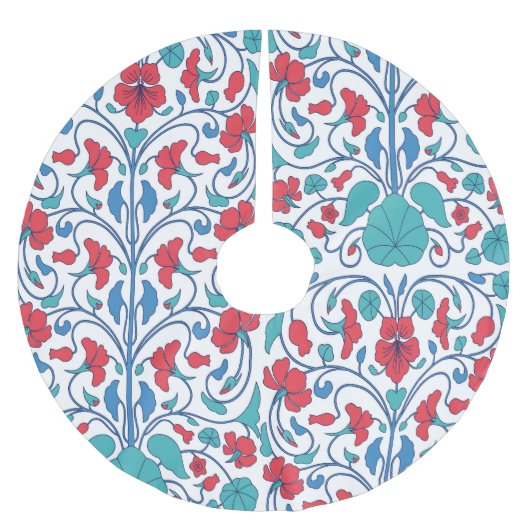 Arabisch bloemig naadloos  patroon. kerstboom rok (Voorkant)