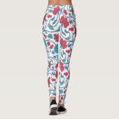 Arabisch bloemig naadloos patroon. leggings (Achterkant)