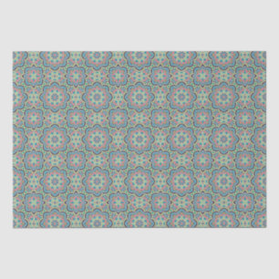 Arabisch Boho Elegant Geometrisch Marokkaans blauw Tissuepapier