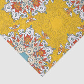 Arabisch Boho Elegant Geometrisch Marokkaans Geel  Tissuepapier (Detail)