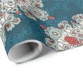 Arabisch Boho Elegant Geometrisch Marokkaans Retro Cadeaupapier (Rol Hoek)