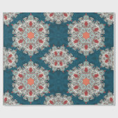 Arabisch Boho Elegant Geometrisch Marokkaans Retro Cadeaupapier (Vlak)