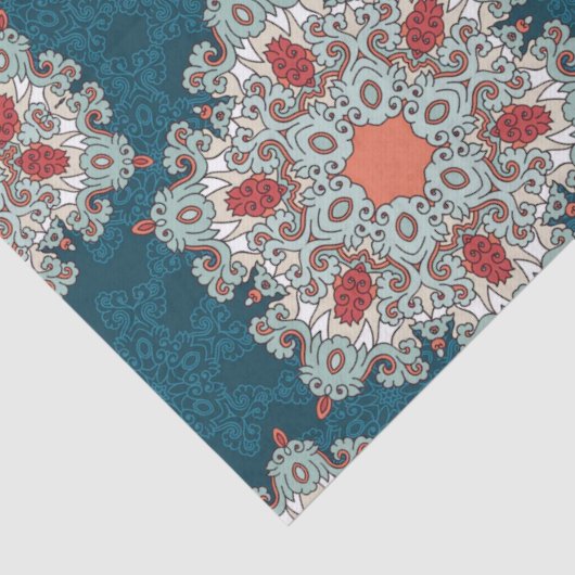 Arabisch Boho Elegant Geometrisch Marokkaans Retro Tissuepapier (Detail)