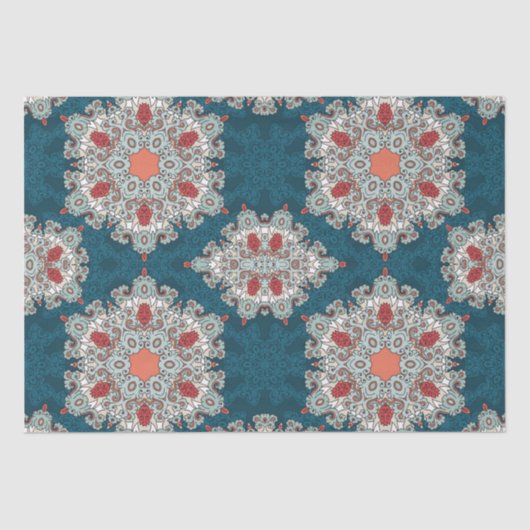 Arabisch Boho Elegant Geometrisch Marokkaans Retro Tissuepapier (Voorkant)