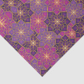 Arabisch Boho Elegant Geometrisch Marokkaans Roze  Tissuepapier (Detail)