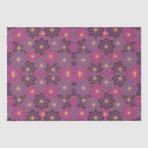 Arabisch Boho Elegant Geometrisch Marokkaans Roze Tissuepapier