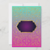 Arabisch Bollywood met goud Kaart (Achterkant)