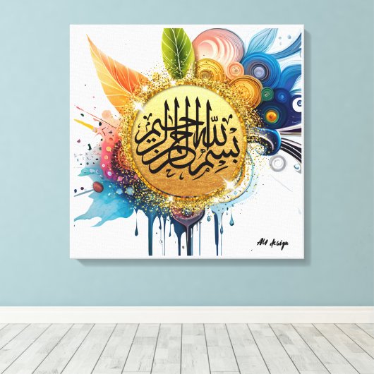 arabisch canvas afdruk (Insitu (Houten vloer))
