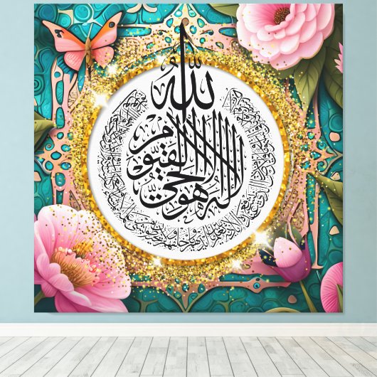 arabisch canvas afdruk (Insitu (Houten vloer))