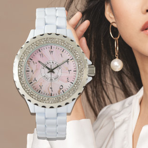 Arabisch cijfers Dameshorloge – Elegant Robijnen Horloge