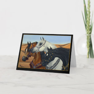 Arabisch de paardenwenskaart van de Koningen van Kaart