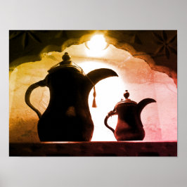 Arabisch decanter poster