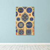 Arabisch decoraat, bord XXVII uit 'Polychroom O' Canvas Afdruk (Insitu (Houten vloer))