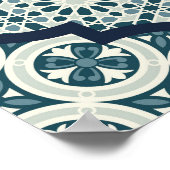 Arabisch decoratief azulejos tegels patchwork isla poster (Hoek)