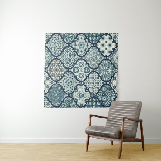 Arabisch decoratief azulejos tegels patchwork isla wandkleed (In Situ (horizontaal))