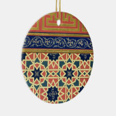 Arabisch decoratief design (kleurenlitho) keramisch ornament (Rechts)
